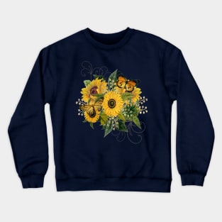 Sunflower Butterfly Bouquet Mug,coffee mug,t-shirt,sticker,tote,bag,apparel,magnet,pin,hoodie,pillow Crewneck Sweatshirt